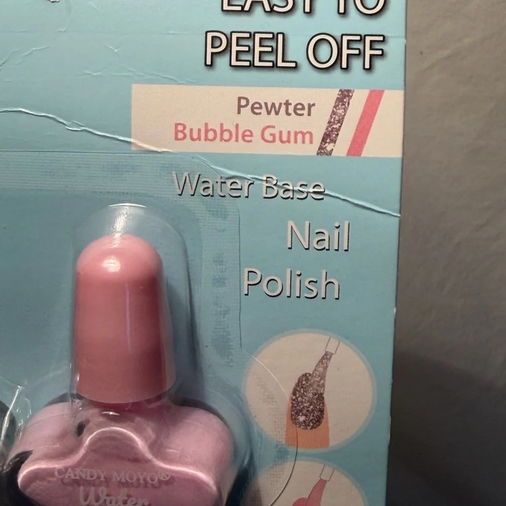 Kids Nail Polish Set - Gray and Pink
